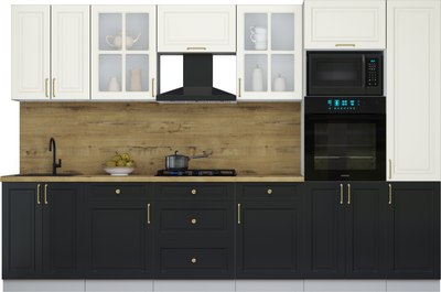 Кухонный гарнитур Интерлиния Мила Шато 3.2В - фото