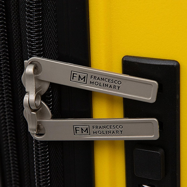 Чемодан на колесах Francesco Molinary 197-PP1906/3/24YLW