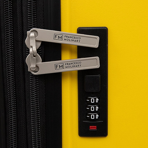 Чемодан на колесах Francesco Molinary 197-PP1906/3/24YLW