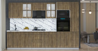 Кухонный гарнитур Интерлиния Мила Шато 3.2В