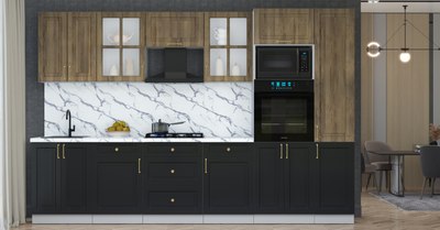 Кухонный гарнитур Интерлиния Мила Шато 3.2В