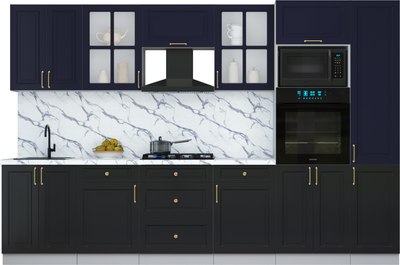 Кухонный гарнитур Интерлиния Мила Шато 3.2В - фото