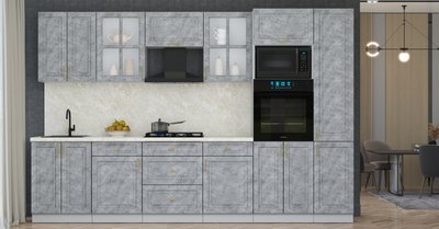 Кухонный гарнитур Интерлиния Мила Шато 3.2В