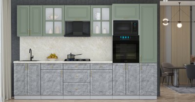 Кухонный гарнитур Интерлиния Мила Шато 3.2В