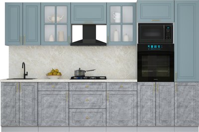 Кухонный гарнитур Интерлиния Мила Шато 3.2В - фото