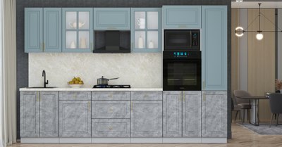 Кухонный гарнитур Интерлиния Мила Шато 3.2В