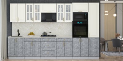 Кухонный гарнитур Интерлиния Мила Шато 3.4В