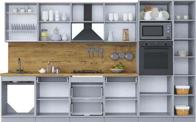 Кухонный гарнитур Интерлиния Мила Шато 3.4В