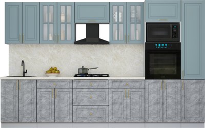 Кухонный гарнитур Интерлиния Мила Шато 3.4В - фото