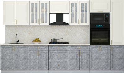 Кухонный гарнитур Интерлиния Мила Шато 3.6В - фото