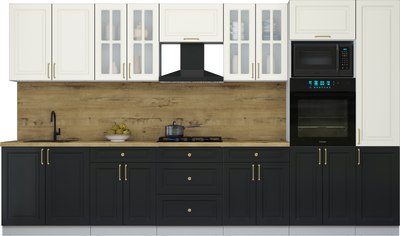 Кухонный гарнитур Интерлиния Мила Шато 3.6В - фото