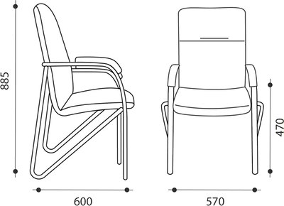 Стул офисный Helmi Самба HL-F03 / 344614