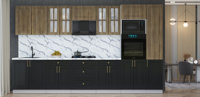 Кухонный гарнитур Интерлиния Мила Шато 3.6В