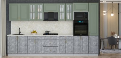 Кухонный гарнитур Интерлиния Мила Шато 3.6В