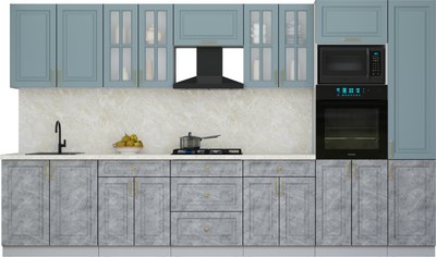 Кухонный гарнитур Интерлиния Мила Шато 3.6В - фото