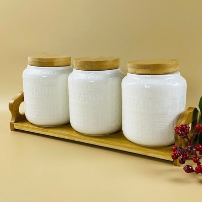 Набор емкостей для хранения Lenardi Bamboo 140-131 - фото