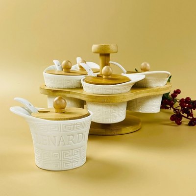 Набор емкостей для хранения Lenardi Bamboo 140-145 - фото