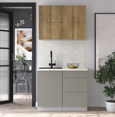 Кухонный гарнитур Интерлиния Мила Матте 1.0 А