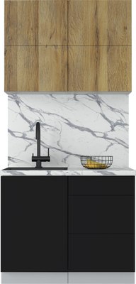 Кухонный гарнитур Интерлиния Мила Матте 1.0 А - фото