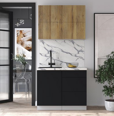 Кухонный гарнитур Интерлиния Мила Матте 1.0 А