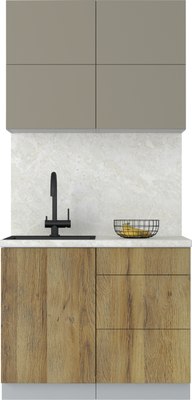 Кухонный гарнитур Интерлиния Мила Матте 1.0 А - фото