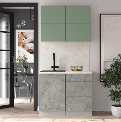 Кухонный гарнитур Интерлиния Мила Матте 1.0 А