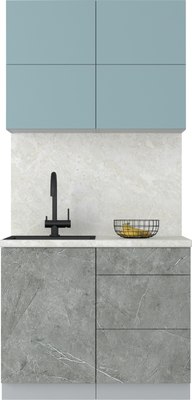 Кухонный гарнитур Интерлиния Мила Матте 1.0 А - фото