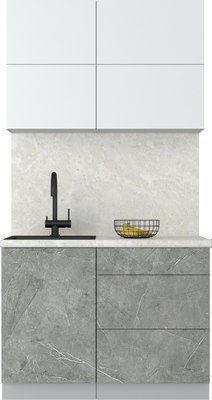 Кухонный гарнитур Интерлиния Мила Матте 1.1 А - фото