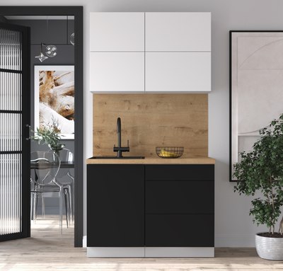 Кухонный гарнитур Интерлиния Мила Матте 1.1 А