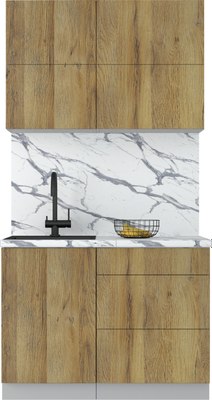 Кухонный гарнитур Интерлиния Мила Матте 1.1 А - фото