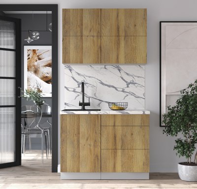 Кухонный гарнитур Интерлиния Мила Матте 1.1 А