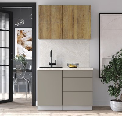 Кухонный гарнитур Интерлиния Мила Матте 1.1 А