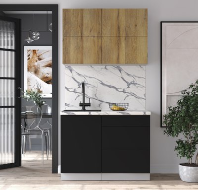 Кухонный гарнитур Интерлиния Мила Матте 1.1 А