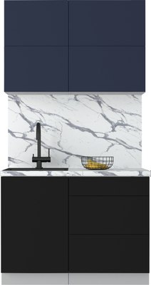 Кухонный гарнитур Интерлиния Мила Матте 1.1 А - фото