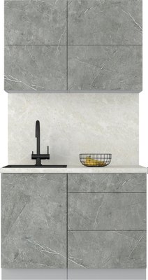 Кухонный гарнитур Интерлиния Мила Матте 1.1 А - фото