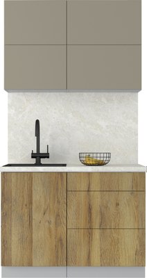 Кухонный гарнитур Интерлиния Мила Матте 1.1 А - фото