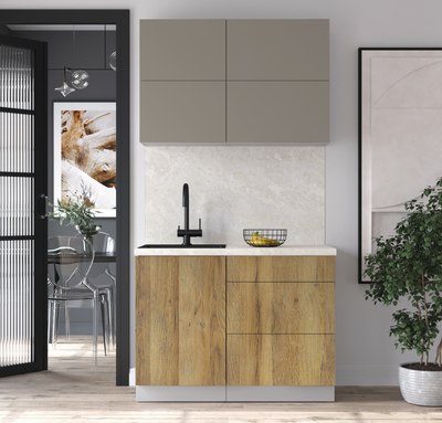 Кухонный гарнитур Интерлиния Мила Матте 1.1 А