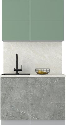 Кухонный гарнитур Интерлиния Мила Матте 1.1 А - фото