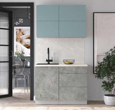 Кухонный гарнитур Интерлиния Мила Матте 1.1 А