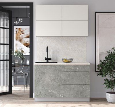 Кухонный гарнитур Интерлиния Мила Матте 1.2 А