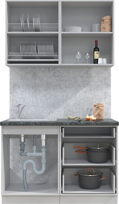 Кухонный гарнитур Интерлиния Мила Матте 1.2 А