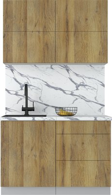 Кухонный гарнитур Интерлиния Мила Матте 1.2 А - фото