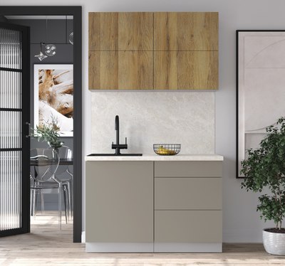 Кухонный гарнитур Интерлиния Мила Матте 1.2 А