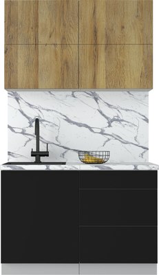 Кухонный гарнитур Интерлиния Мила Матте 1.2 А - фото