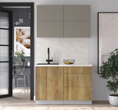 Кухонный гарнитур Интерлиния Мила Матте 1.2 А