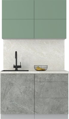 Кухонный гарнитур Интерлиния Мила Матте 1.2 А - фото