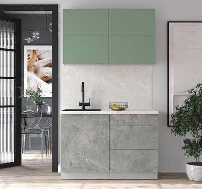 Кухонный гарнитур Интерлиния Мила Матте 1.2 А