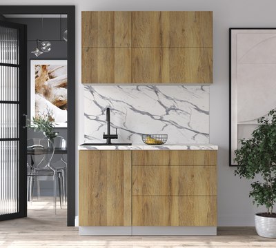 Кухонный гарнитур Интерлиния Мила Матте 1.3 А