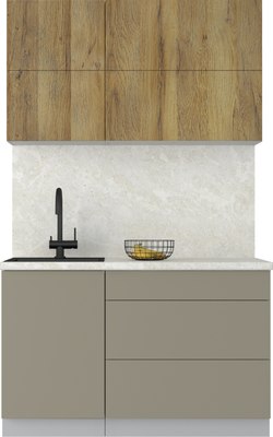 Кухонный гарнитур Интерлиния Мила Матте 1.3 А - фото