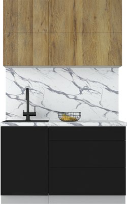 Кухонный гарнитур Интерлиния Мила Матте 1.3 А - фото